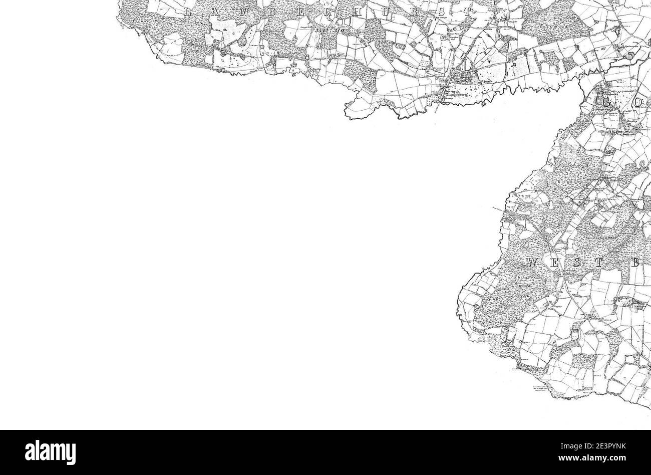 Mappa del foglio Kent 069, indagine sulle ordinanze, 1869-1882. Foto Stock