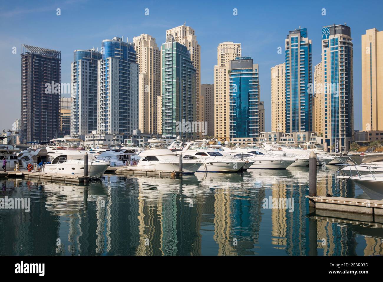 Emirati Arabi Uniti Dubai, Dubai Marina Foto Stock