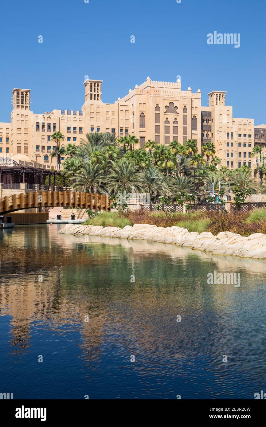 Emirati Arabi Uniti, Dubai, Jumeirah, Madinat Jumeira Resort Foto Stock