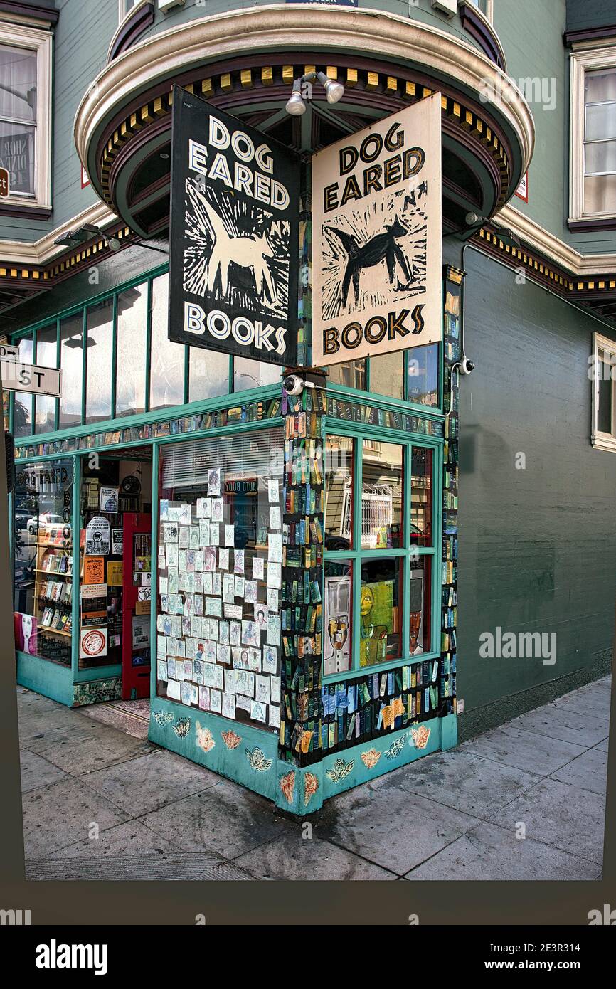 Stati Uniti / California / San Francisco / librerie / Libreria indipendente Libri allevati da cani in Valencia Street location, San Francisco, California. © ho Foto Stock