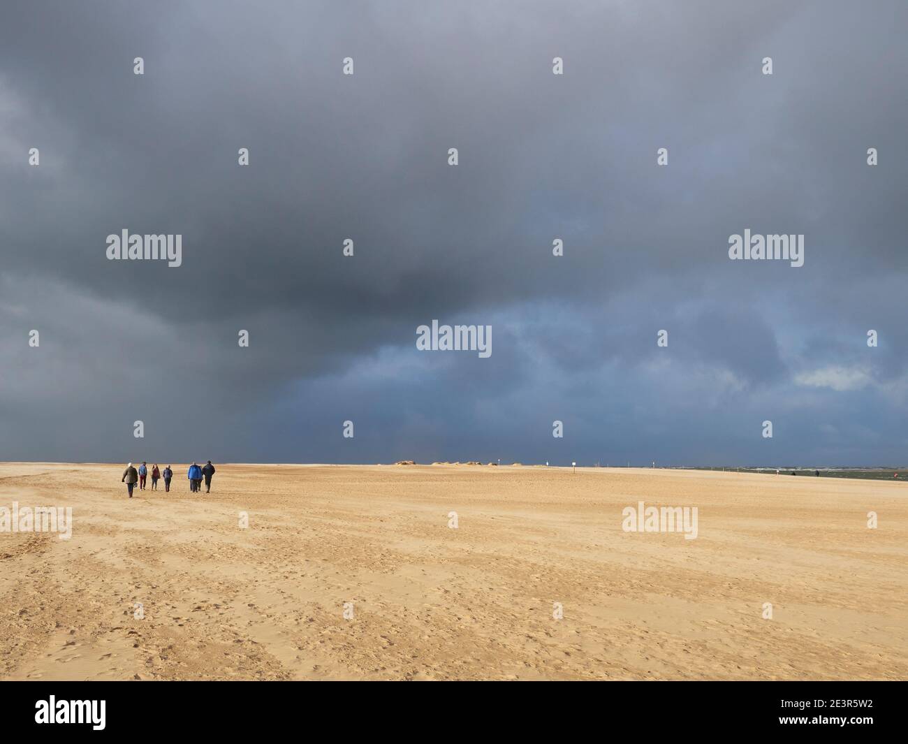 Wells vicino al mare spiaggia Nord Norfolk Regno Unito Foto Stock