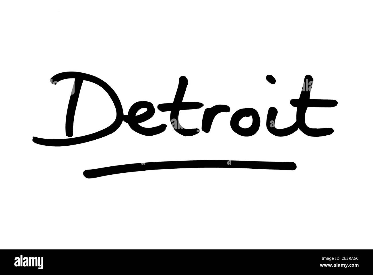 Detroit - una città dello stato del Michigan, negli Stati Uniti d'America. Foto Stock