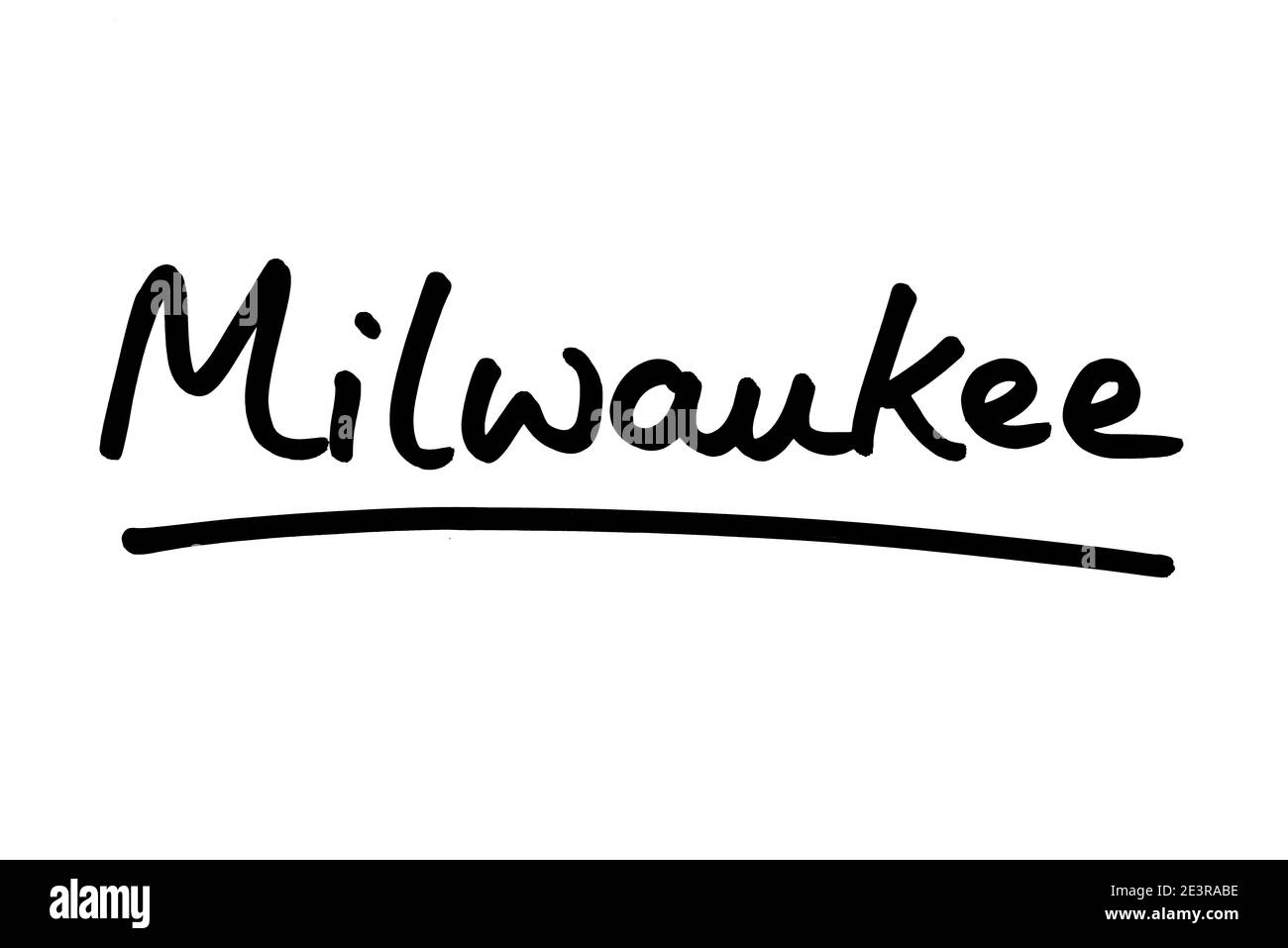 Milwaukee - una città dello stato del Wisconsin, negli Stati Uniti d'America. Foto Stock
