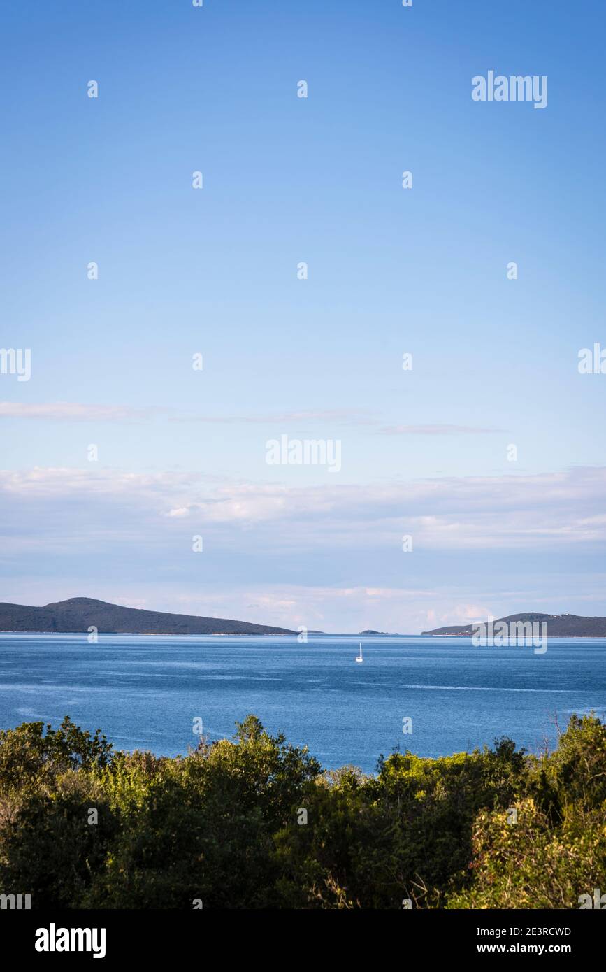 Secondcape, Isola di Iz, arcipelago di Zara, Dalmazia, Croazia Foto Stock