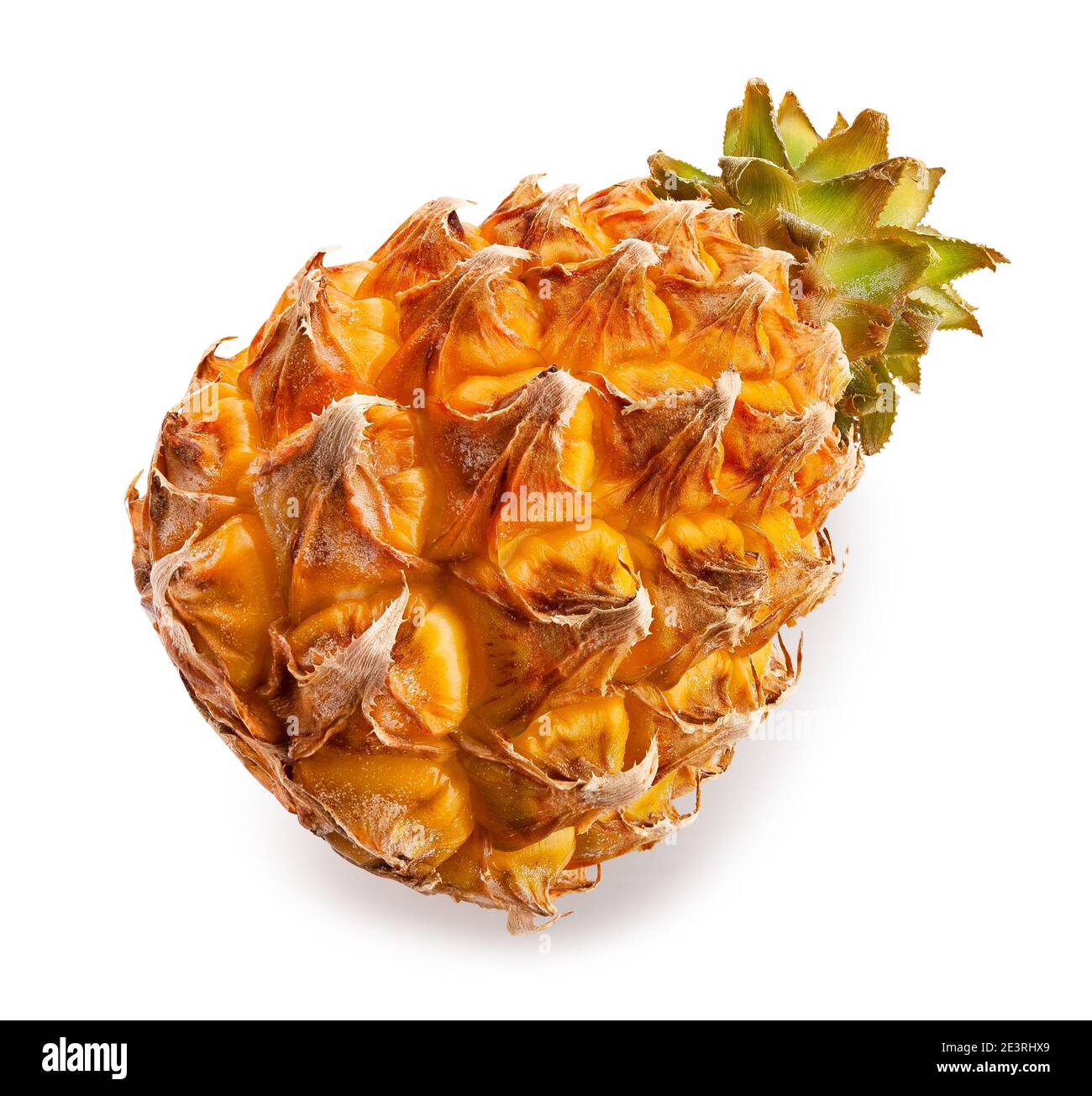 Mini percorso di ananas isolato su bianco Foto Stock