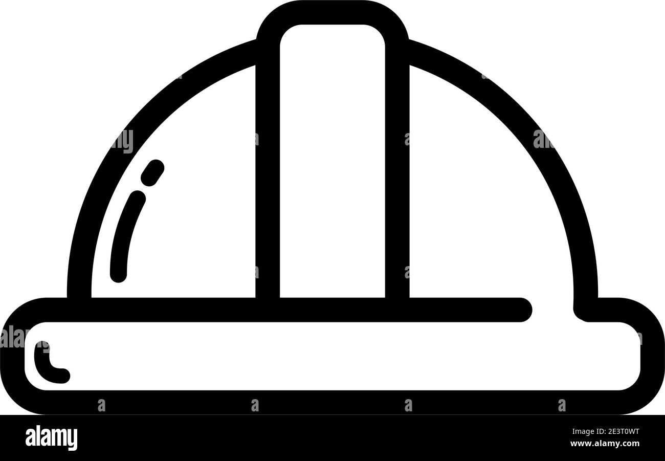 Icona casco da costruzione piatto. È possibile utilizzare l'icona del casco per diversi scopi, come siti Web, modelli di stampa, modelli di presentazione, ma promozionali Illustrazione Vettoriale