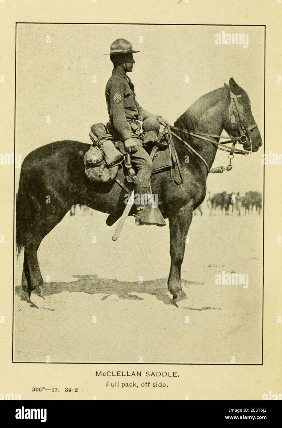 Manuale per ufficiali non commissionati e privati di cavalleria dell'Esercito degli Stati Uniti. 1917. Da utilizzare anche da società di ingegneri (montati) per l'istruzione e la formazione di cavalleria Foto Stock