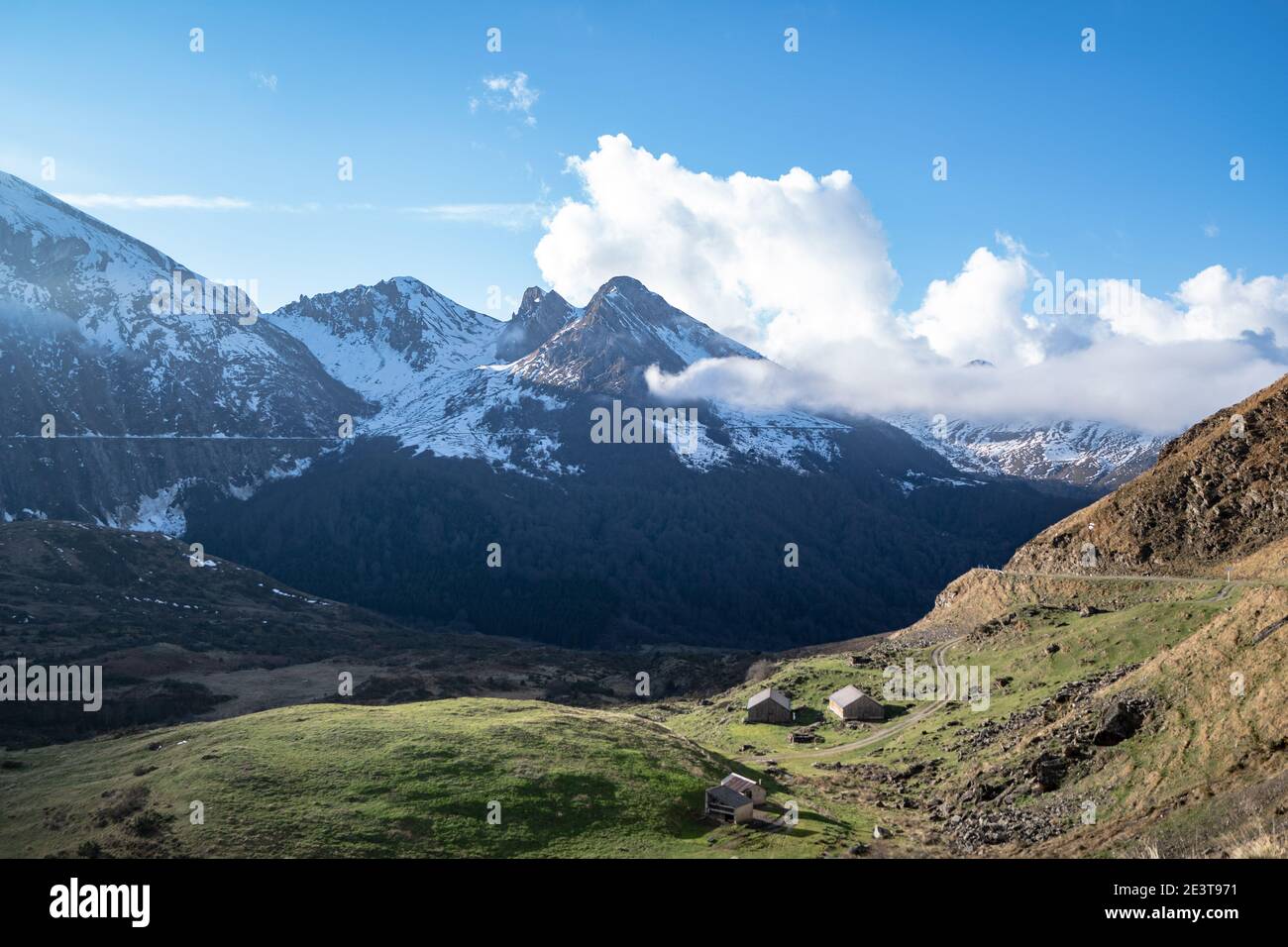Les Pyrénées françaises, au Val d'Azun Foto Stock