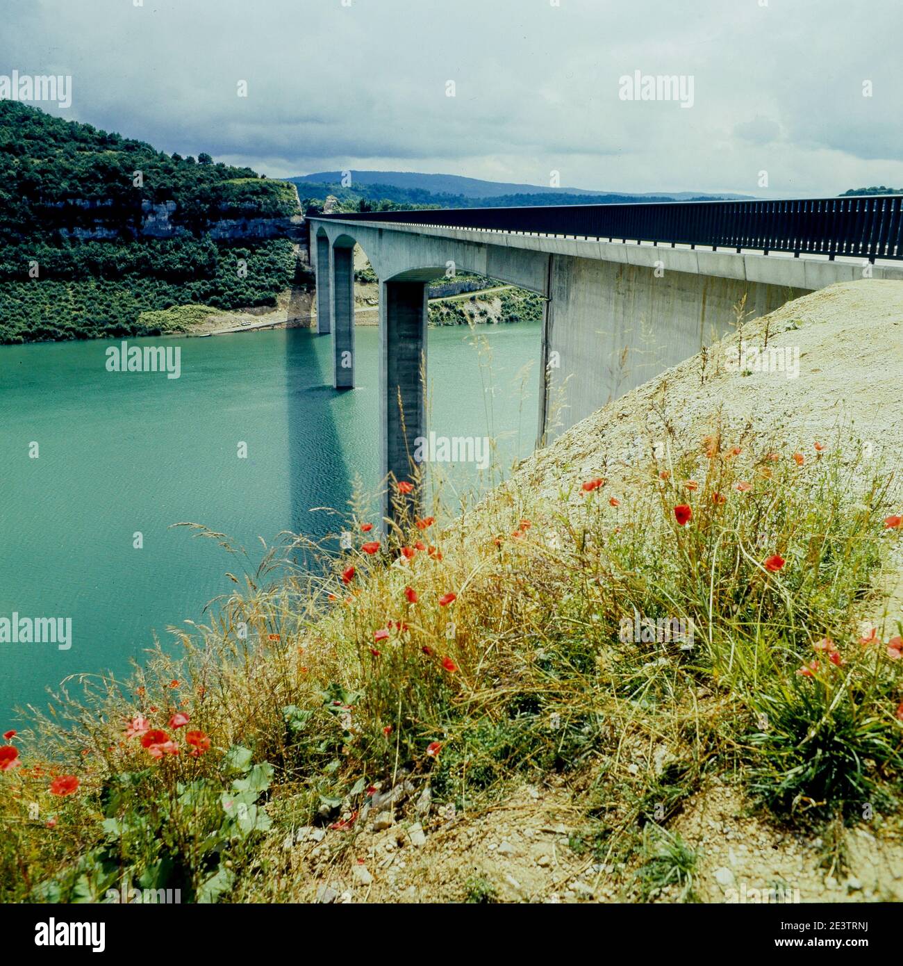 Vouglans Lake, Vouglans, Giura, Francia, 1969: Foto Stock