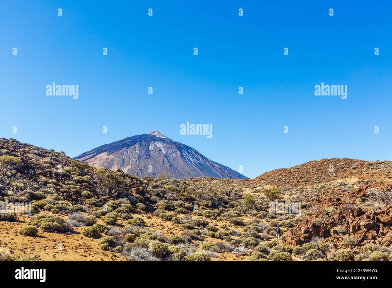 Flusso di lava intorno al vulcano del Monte Teide, al Parco Nazionale del Teide, Tenerife, Isole Canarie, Spagna Foto Stock