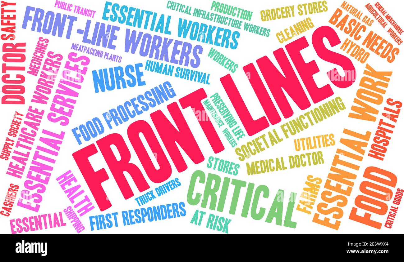 Nuvola di parole sui servizi essenziali su sfondo bianco. Illustrazione Vettoriale