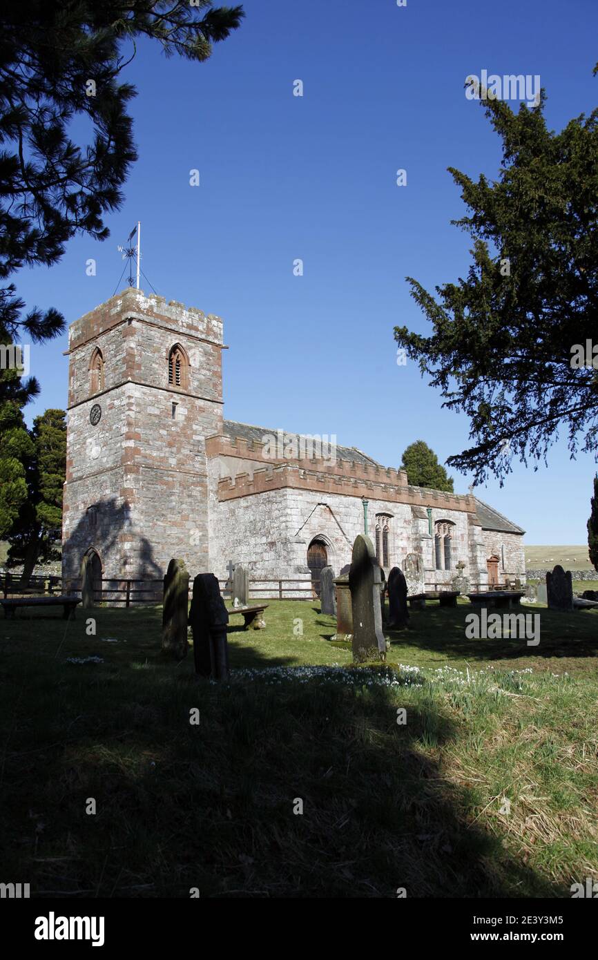 Chiesa di Sant'Andrea, Dacre, Cumbria Foto Stock