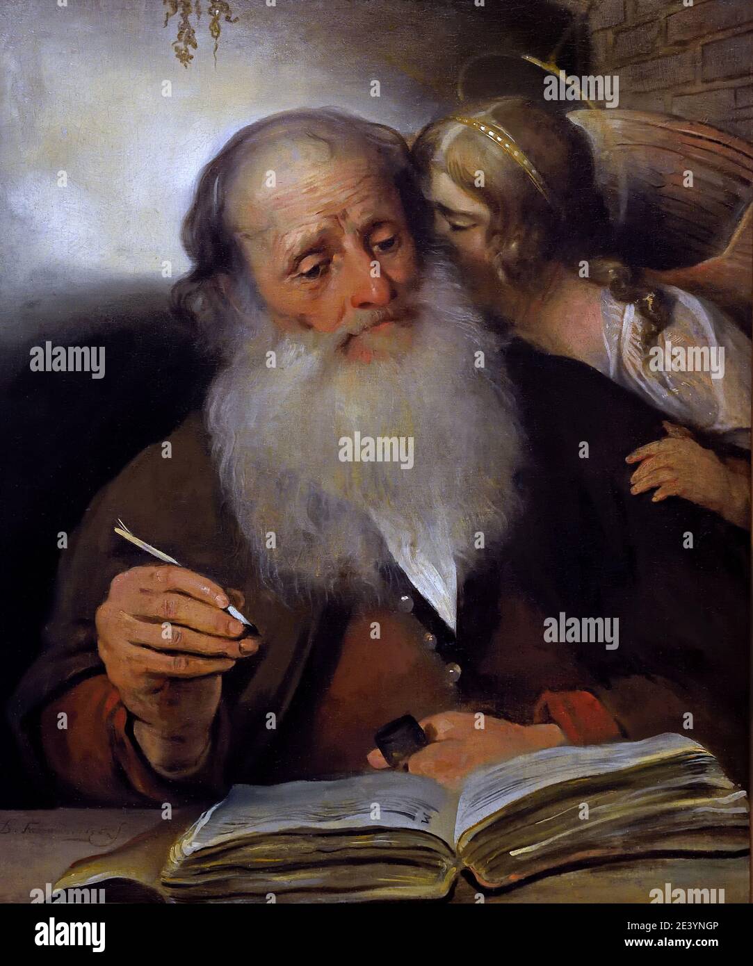 San Matteo e l'Angelo,1656 di Barent Fabritius 1624 – 1673Paesi Bassi, Paesi Bassi, Foto Stock