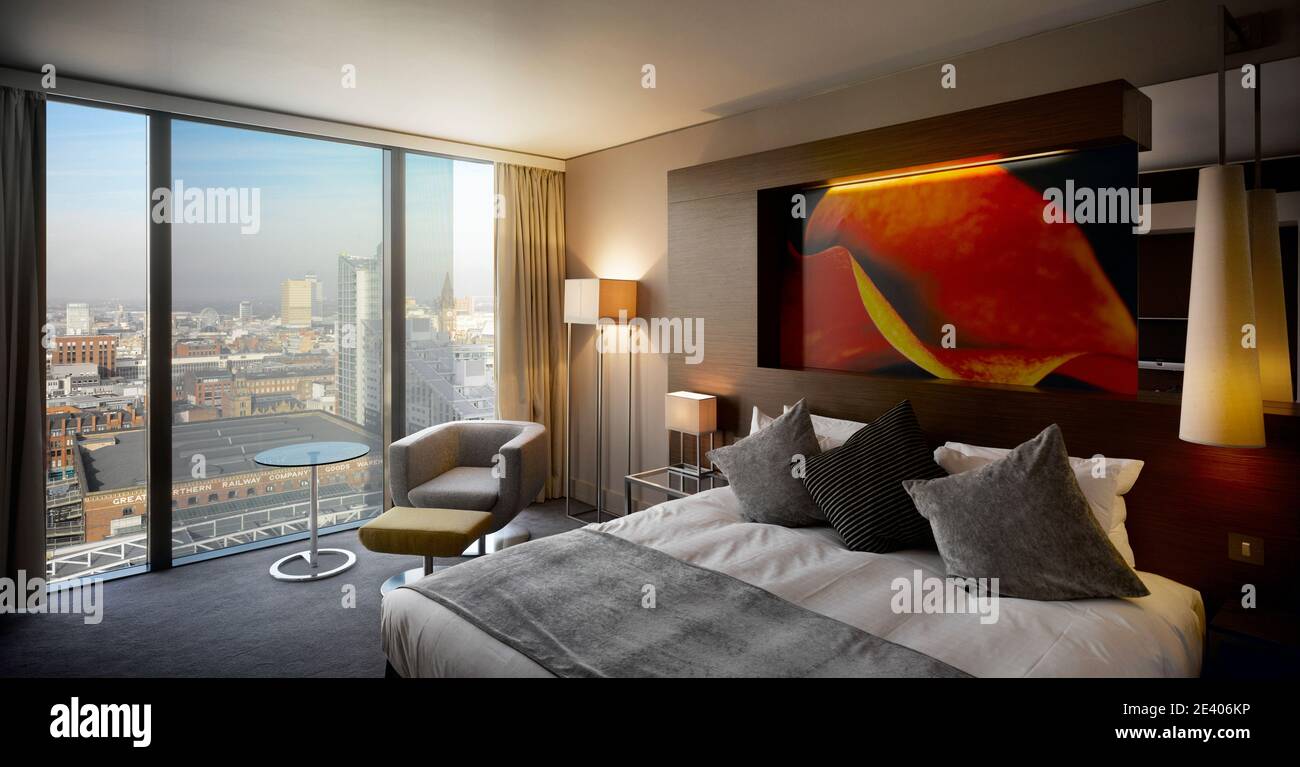 303 Deansgate 301 Deansgate Hilton Tower Beetham Tower cliente: Jetico + Whiles Località: Manchester, Greater Manchester. Architetto: Ian Simpson Arc Foto Stock