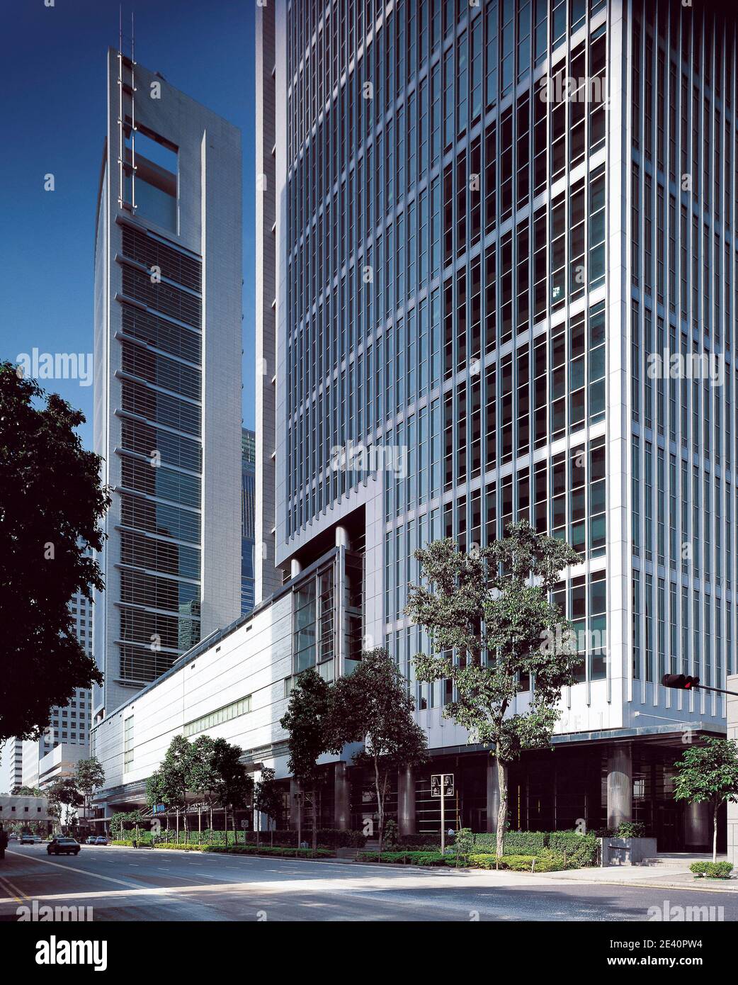 DOM025, SGX Centers Singapore, Kohn, Pedersen Fox, hochhaus, alto edificio, edificio a più piani, grattacielo, rascacielos, SGX Centers Singapore Foto Stock