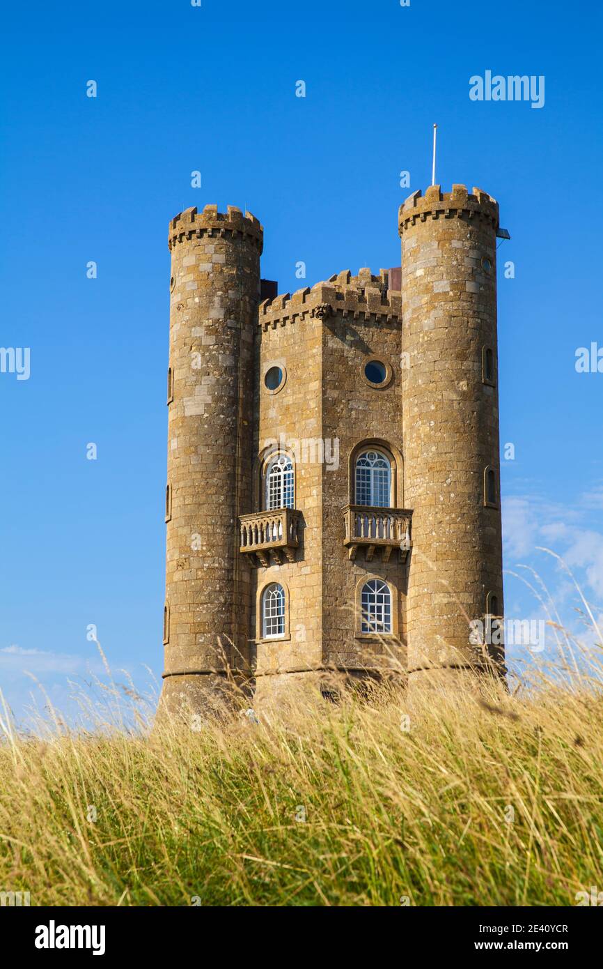 Regno Unito, Inghilterra, Gloucestershire, Cotswolds, Broadway Tower Foto Stock