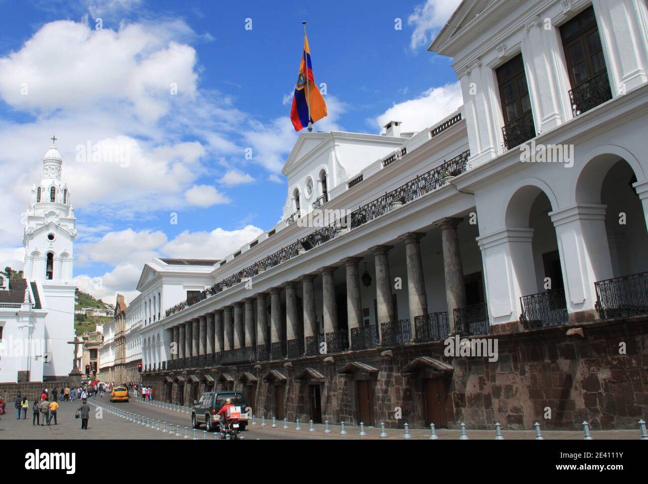Palazzo Carondelet nella città di Quito in Ecuador Foto Stock