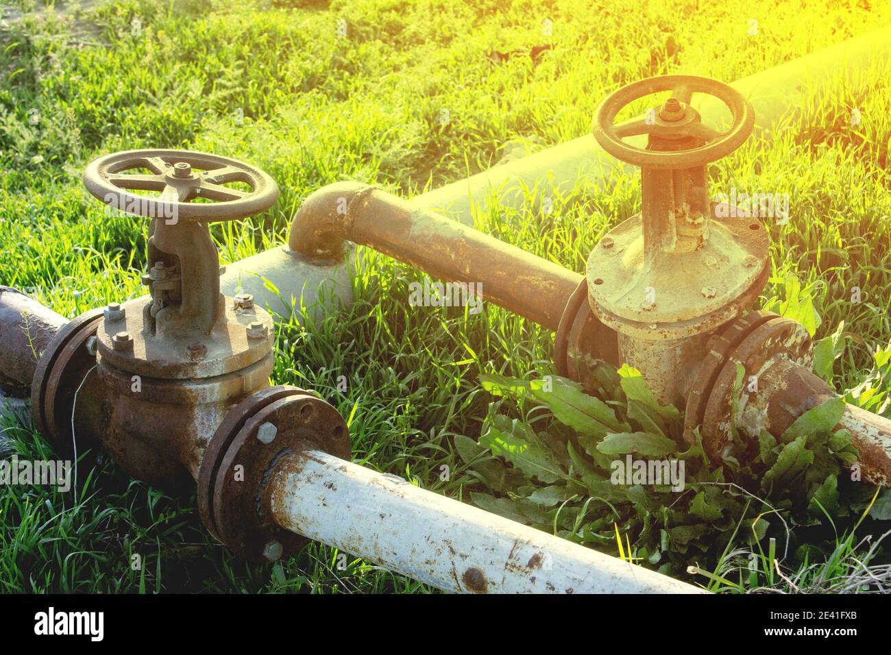 valvola di chiusura per l'apertura e la chiusura Foto Stock