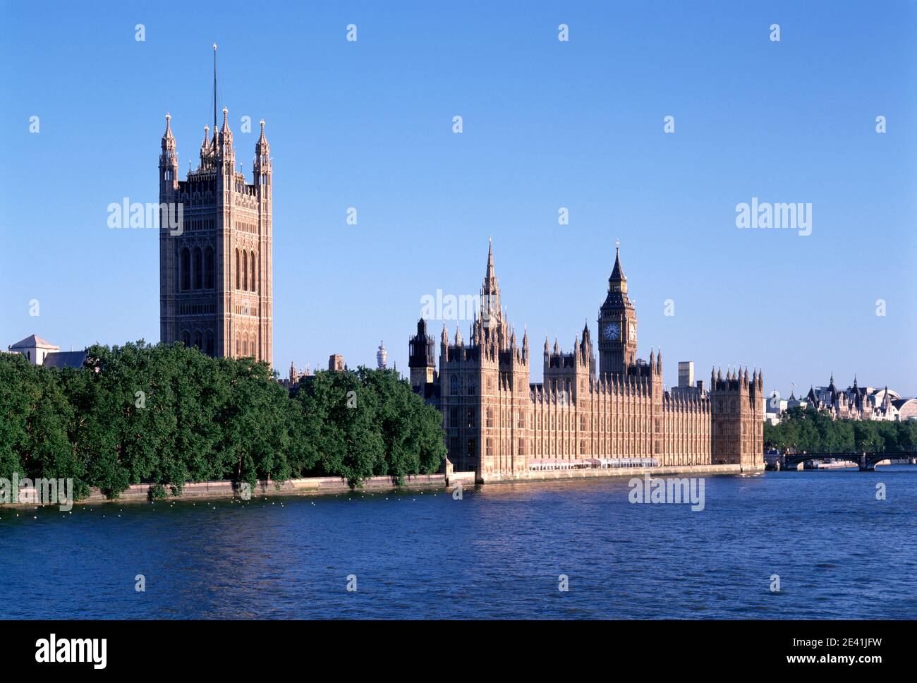 Ponte di Blick über die Themse von Lambeth Foto Stock
