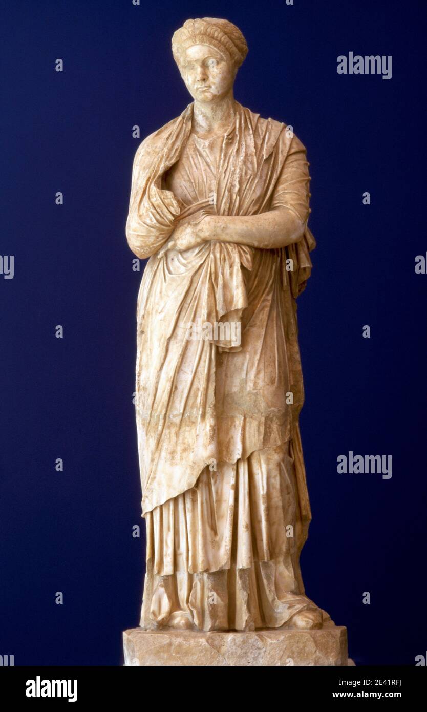 Statua di Kaiserin Sabina aus dem 2. Jahrhundert Foto Stock