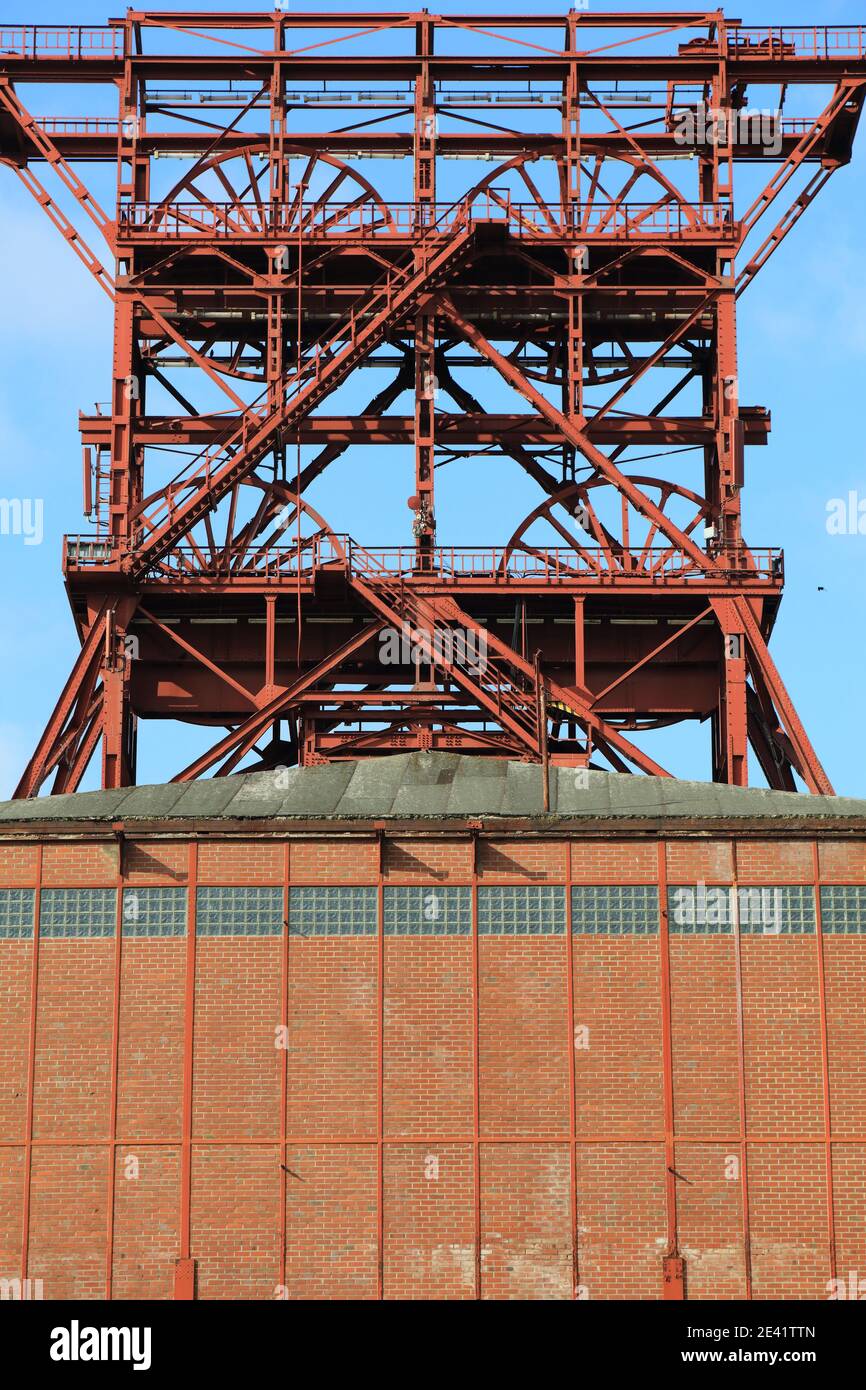 Gelsenkirchen, Germania. Patrimonio industriale della regione della Ruhr. Consolidamento Zeche - ex miniera di carbone. Foto Stock