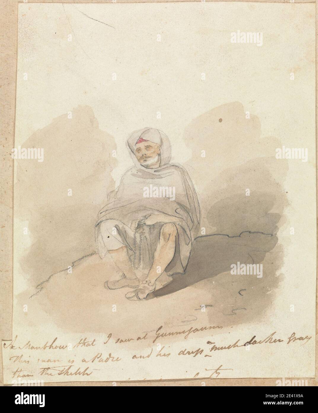 Robert Mabon, morì nel 1798, britannico, UN maribhou a Gunmjanm, senza morte. Acquerello e grafite su carta media, leggermente testurizzata, crema wove. Foto Stock Robert Mabon, morì nel 1798, britannico, UN maribhou a Gunmjanm, senza morte. Acquerello e grafite su carta media, leggermente testurizzata, crema wove. Foto Stock