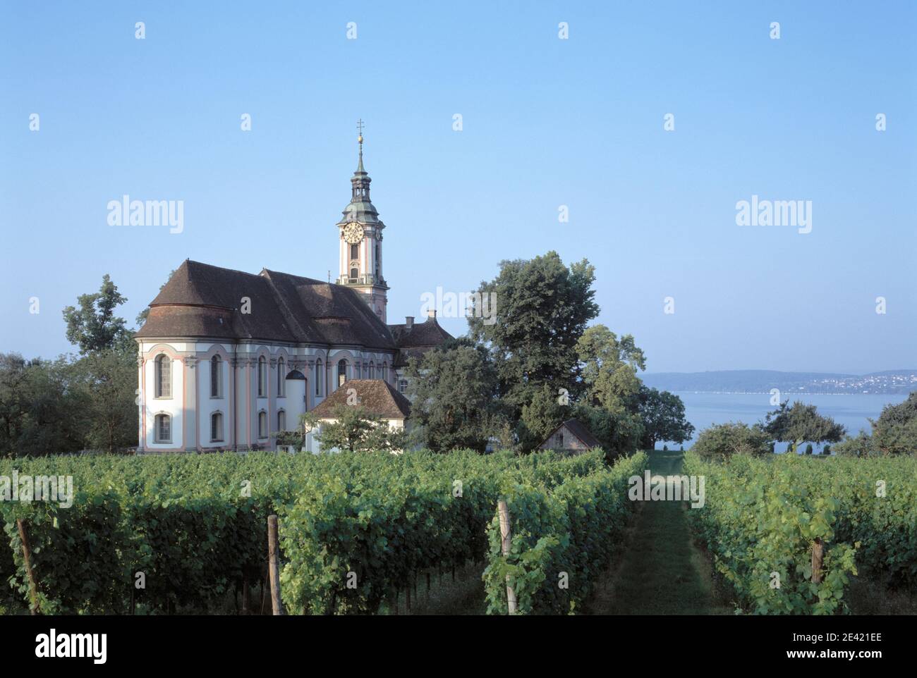 Landschaft mit Bodensee Foto Stock