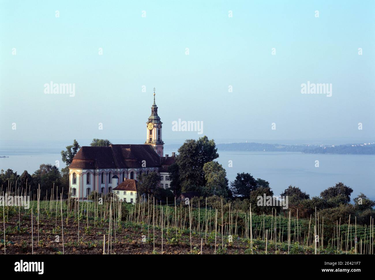 Landschaft mit Bodensee Foto Stock