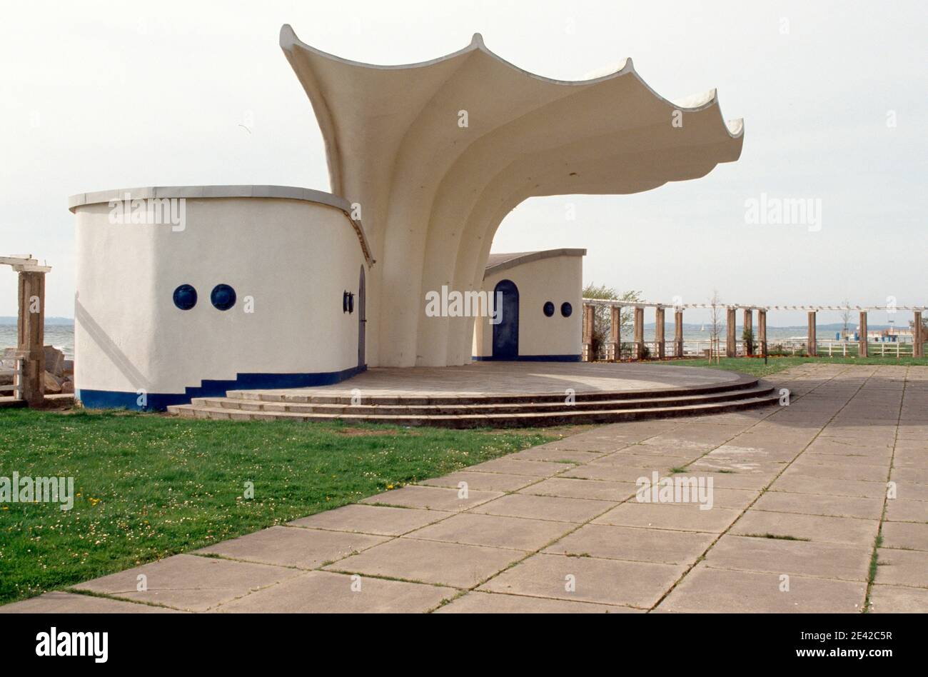 Betonschalenbau, erbaut 1987 Foto Stock