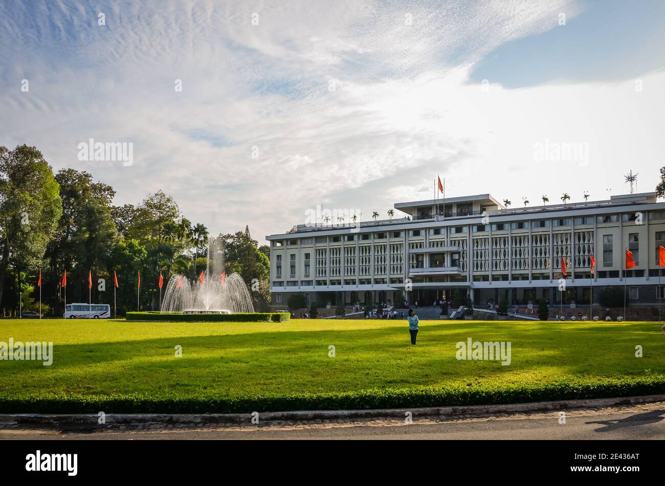Palazzo della Riunificazione, la città di Ho Chi Minh (Saigon), Vietnam Foto Stock