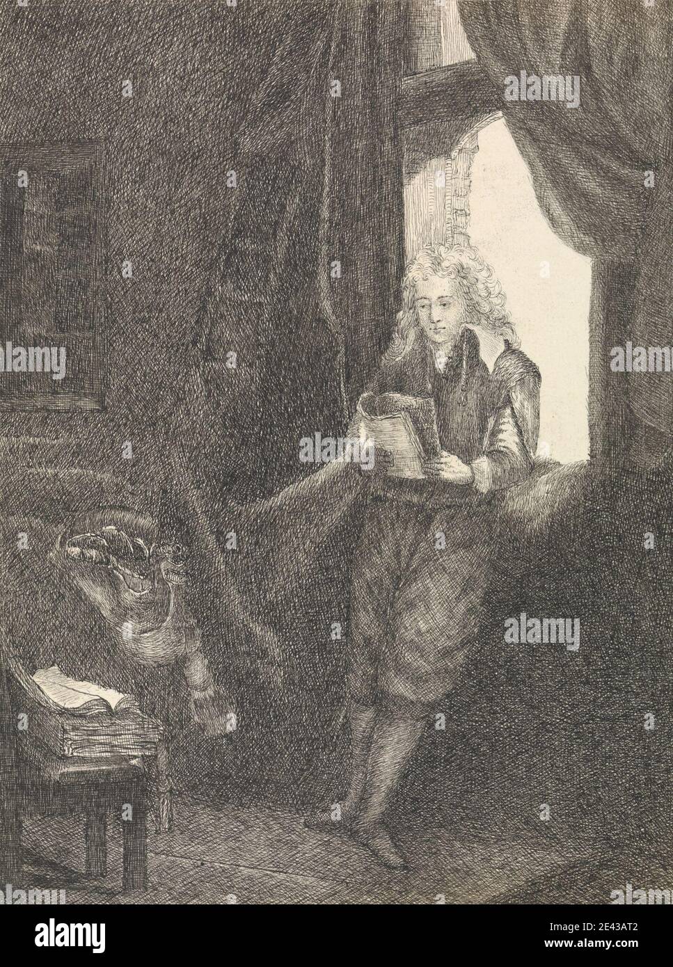 Stampa di artista sconosciuto, Collezione di stampe di Dilettanti notevole, c. 1780. Disincrostazione elettrolitica. Foto Stock