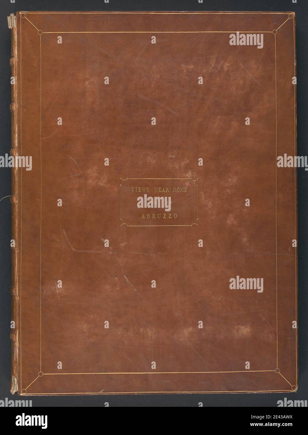Sir Richard Colt Hoare, 1758â–1838, britannico, uno da un volume di 66 in viste tratte dalla natura nel quartiere di Roma e Abruzzo ecc. di Sir Richard Colt Hoare Bart. Negli anni dal 1786 al 1790, tra il 1773 e il 1838. Grafite, penna e inchiostro marrone e lavaggio marrone. Foto Stock