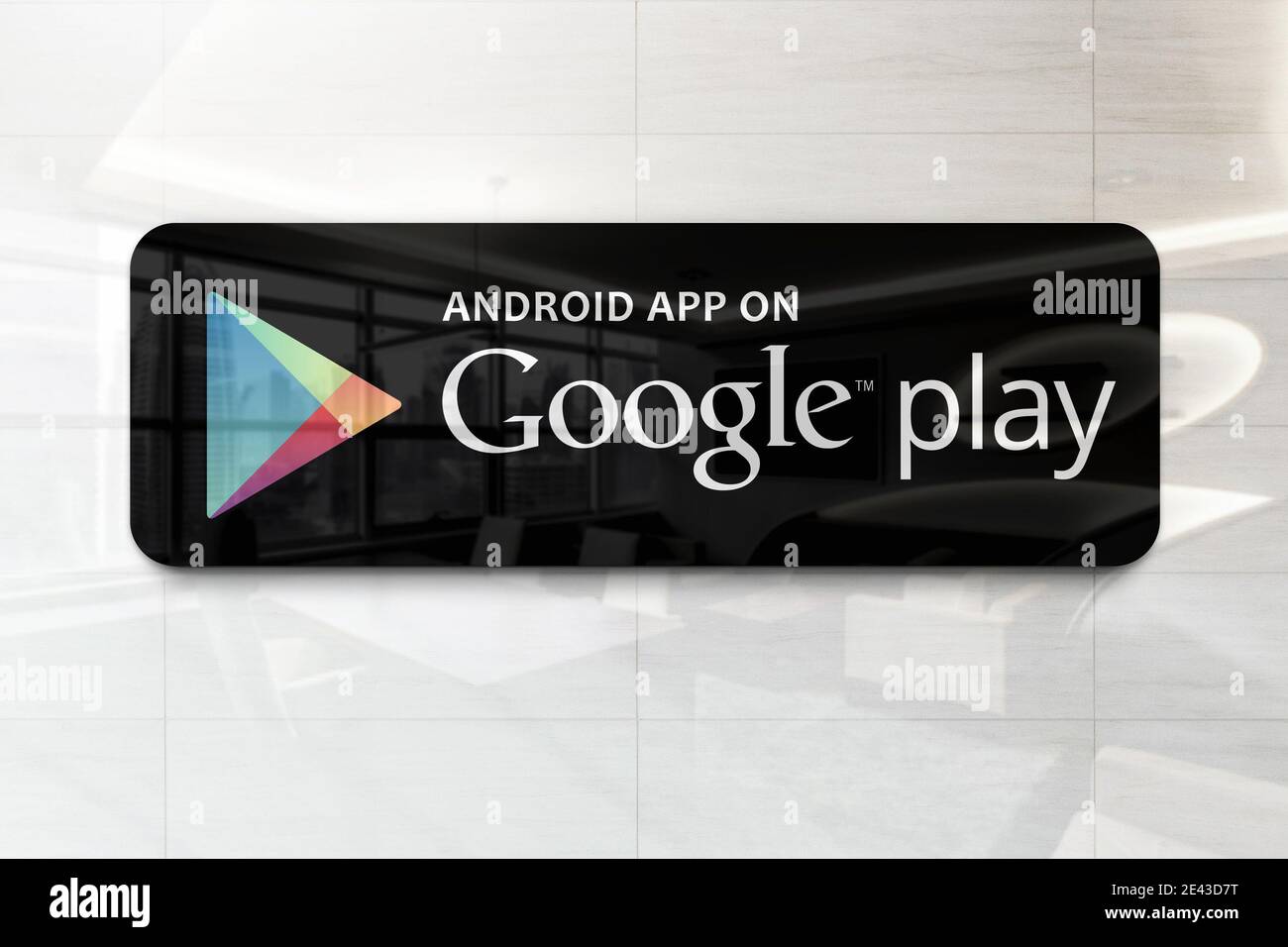 Logo Google Play Foto Stock