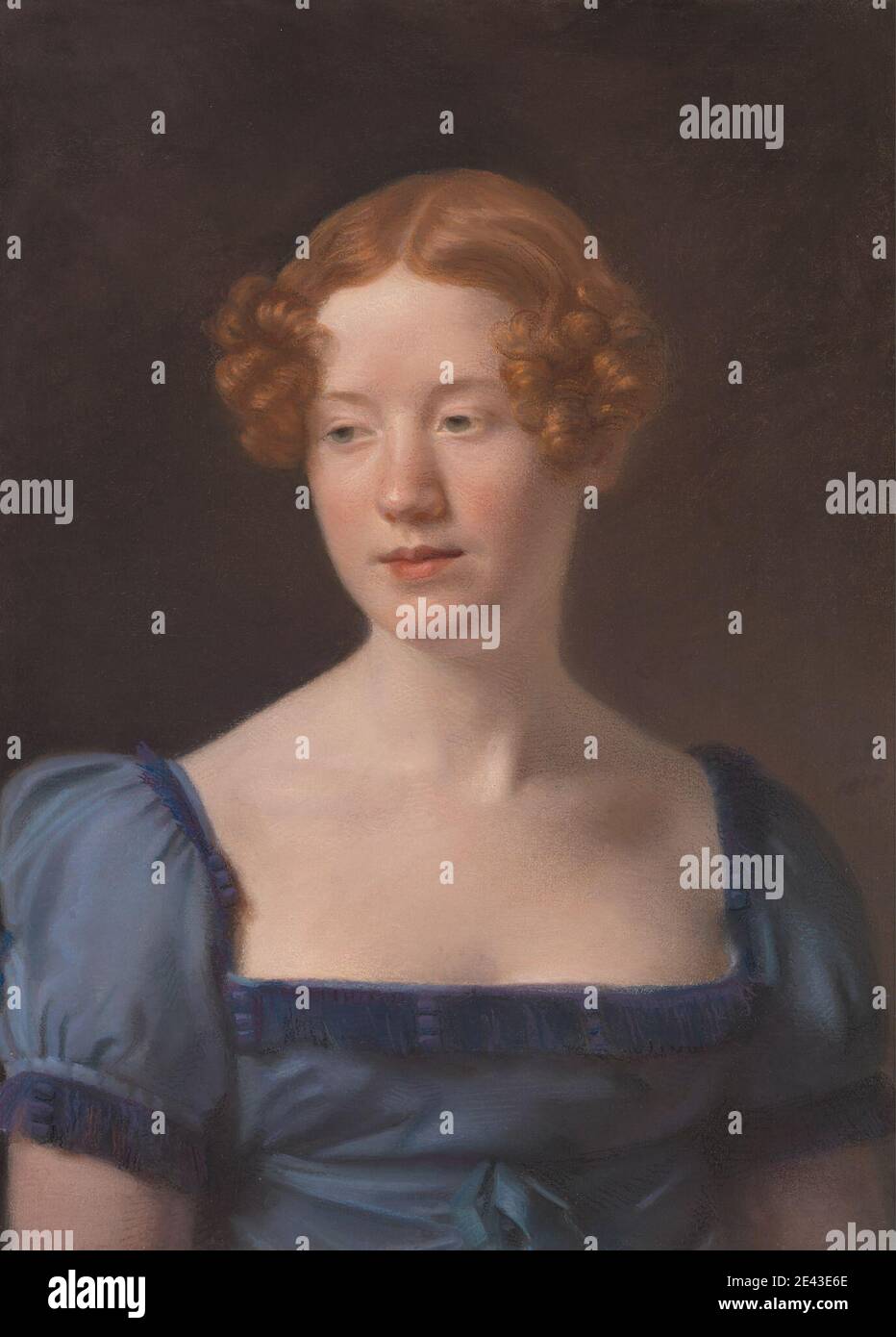 Archibald Skirving, 1749â–1819, British, Lady Pringle, nÃ©e Emilia Anne Macleod, 1815. Pastello su carta leggermente testurizzata. Verticale. Lady Pringle, nÃ©e Emilia Anne Macleod (1786-1830) Foto Stock