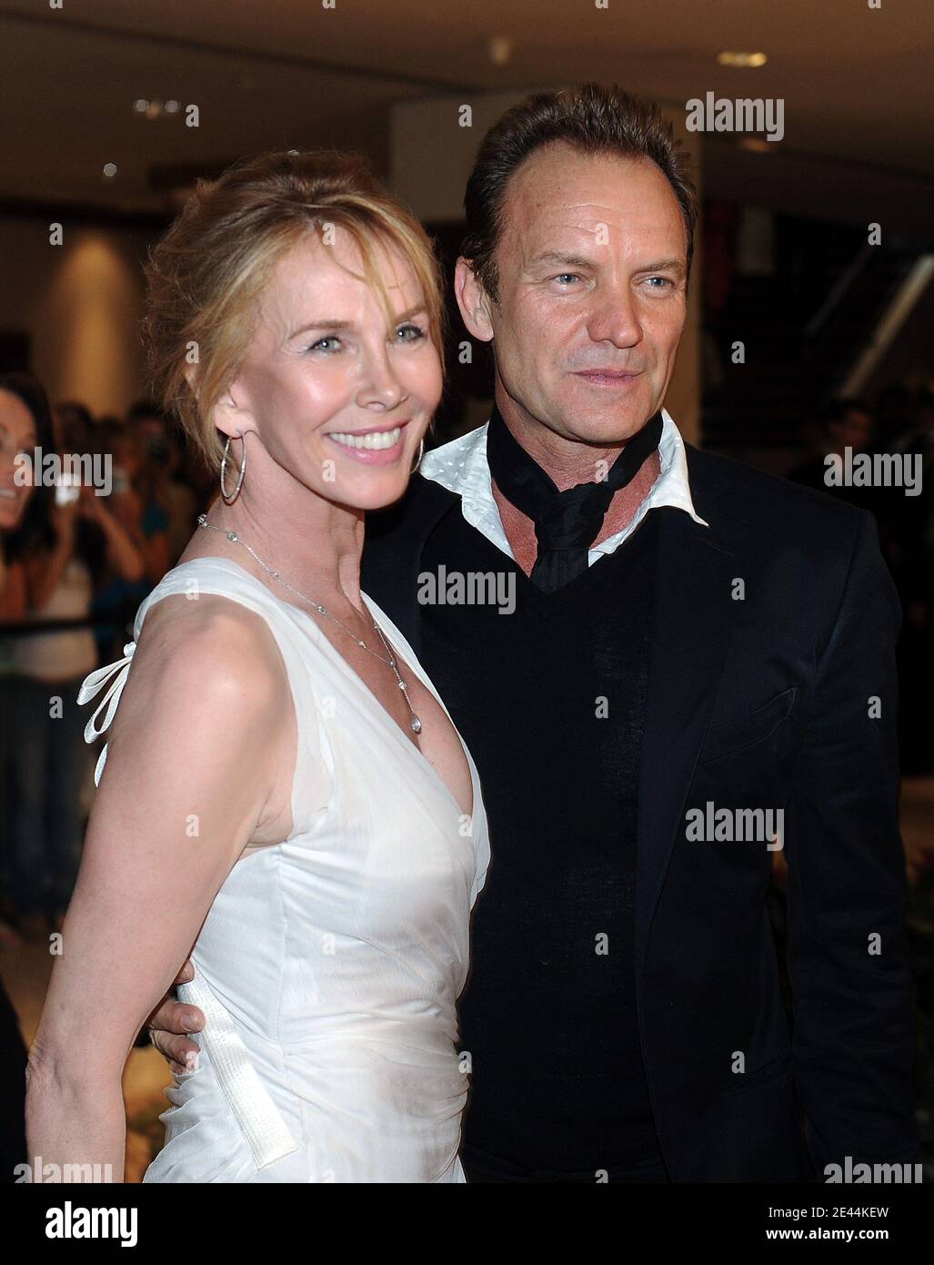 Il cantante Sting e sua moglie Trudie Styler partecipano alla cena White House Corinterpellati il 9 maggio 2009 all'Hilton Hotel di Washington, DC. STATI UNITI. Foto di Olivier Douliery/ABACAPRESS.COM Foto Stock