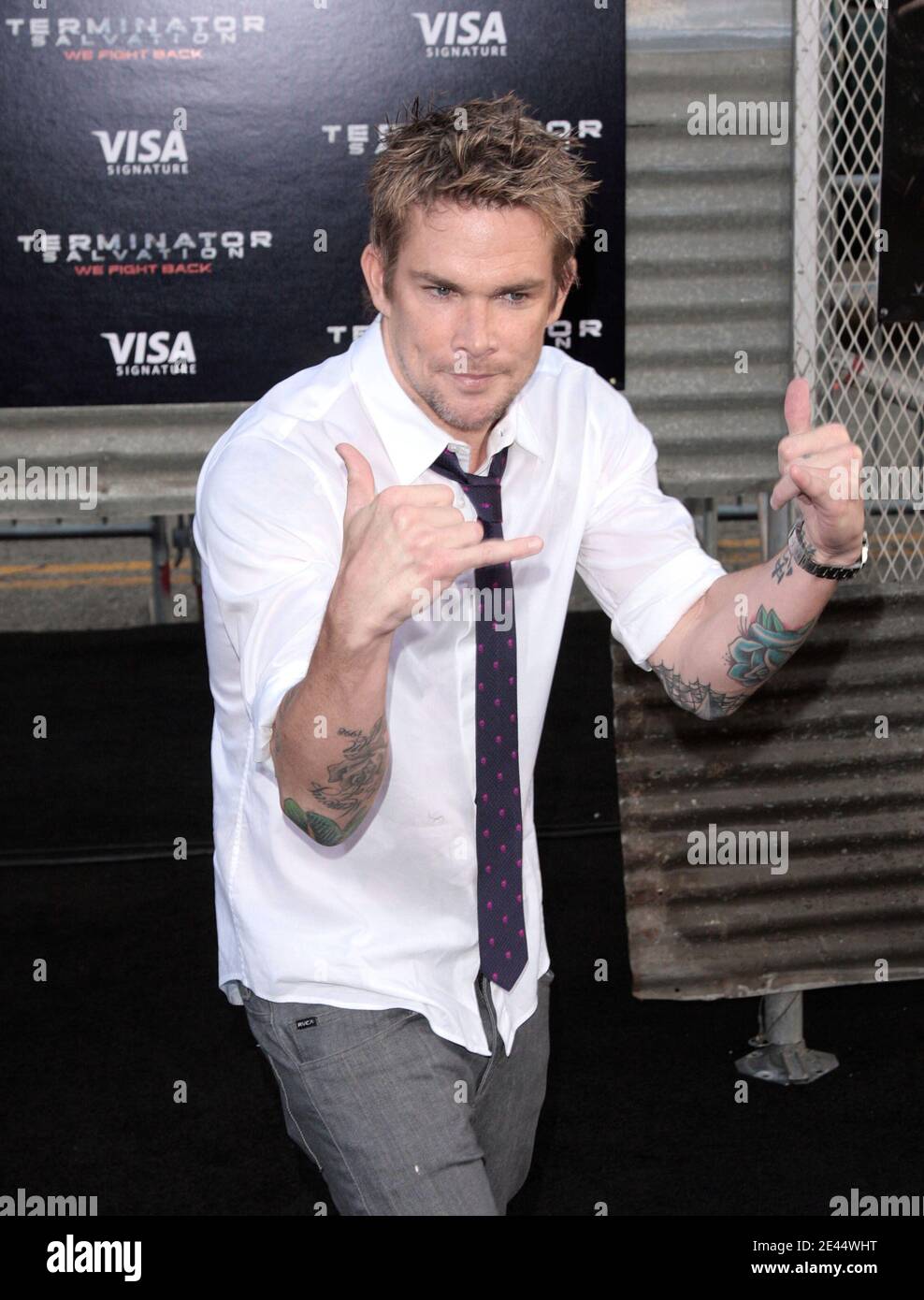 Mark McGrath arrivò alla prima statunitense di "Terminator Salvation" tenutasi al Grauman's Chinese Theatre di Los Angeles, California, USA il 14 maggio 2009. Foto di Adam Orchon/ABACAPRESS.COM Foto Stock