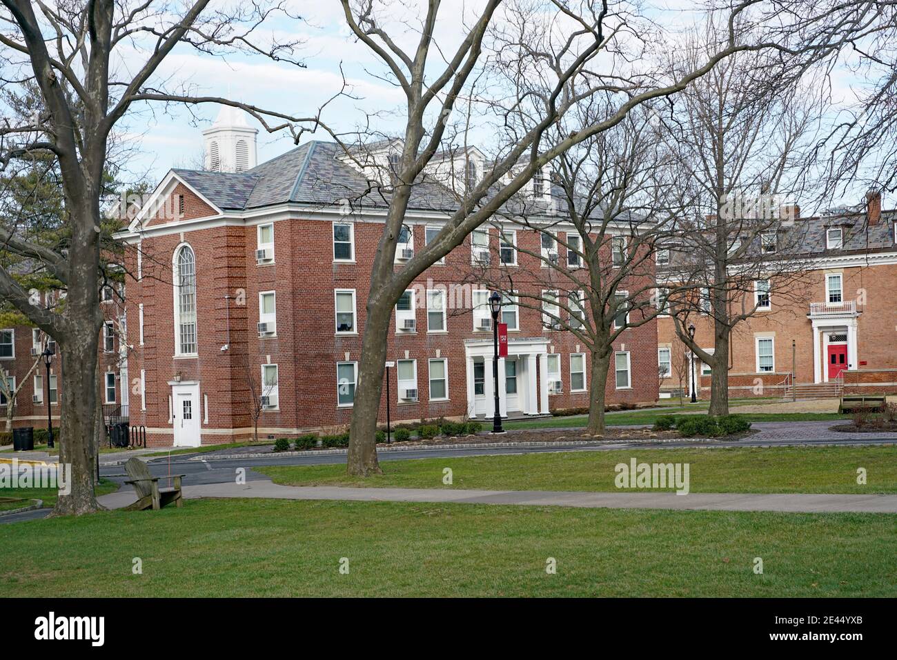 Hoboken, New Jersey, Stevens Institute of Technology sul fiume Hudson Foto Stock