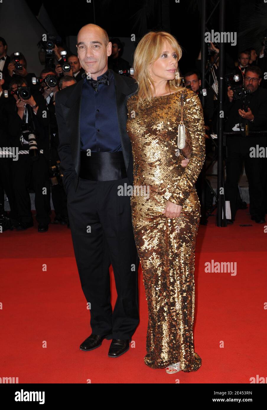 Jean-Marc Barr e Rosanna Arquette partecipano alla proiezione di "Anticristo" al 62° Festival di Cannes, 18 maggio 2009. Foto di Lionel Hahn/ABACAPRESS.COM Foto Stock