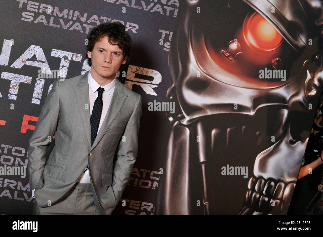 Anton Yelchin partecipa alla prima di 'Terminator Salvation' tenutasi a le Grand Rex a Parigi, in Francia, il 28 maggio 2009. Foto di Thierry Orban/ABACAPRESS.COM Foto Stock