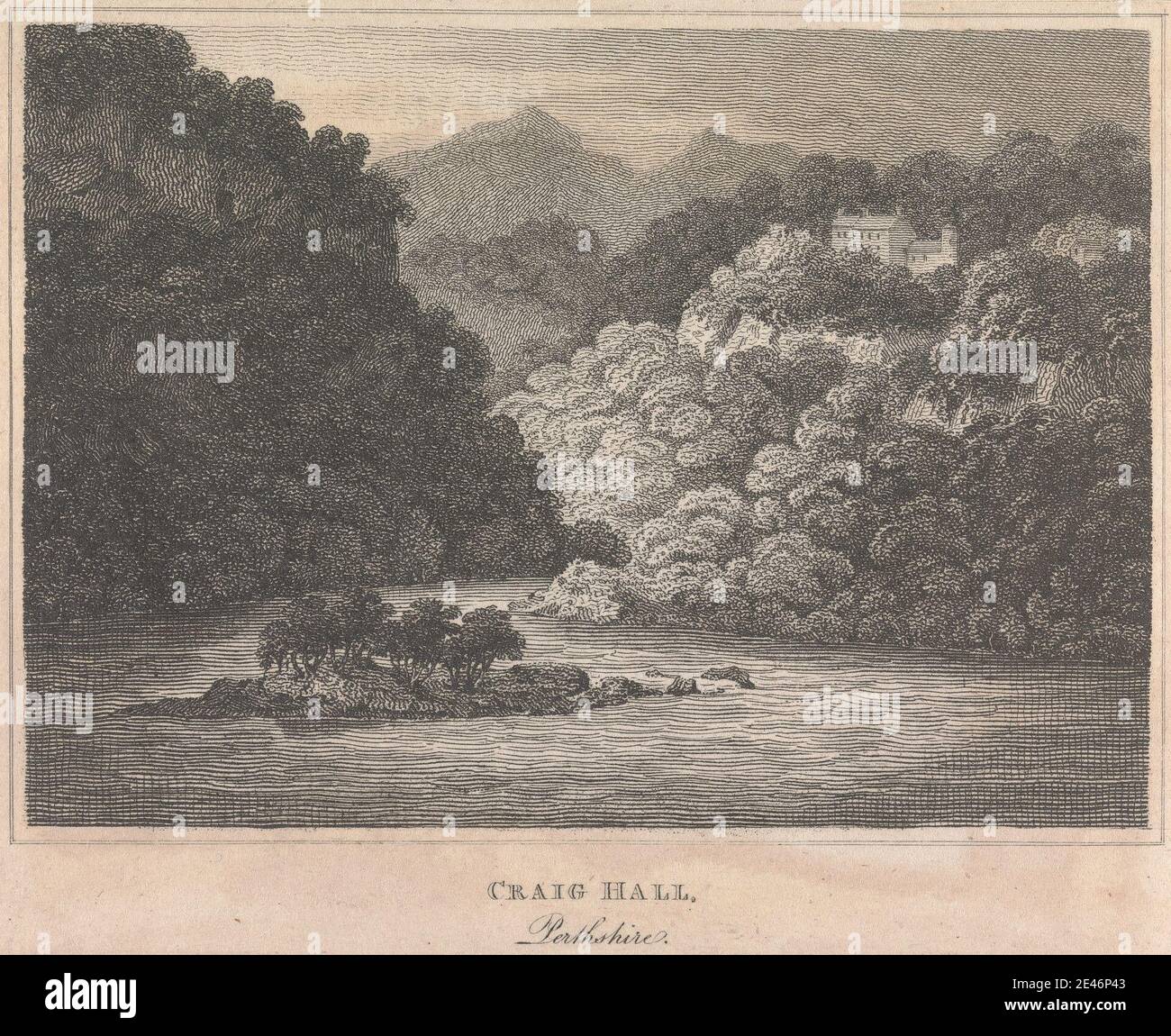 Artista sconosciuto, Craig Hall, Perthshire; pagina 78 (Volume uno). Dominio pubblico Foto Stock