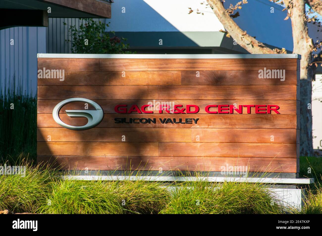 GAC R and D Center Silicon Valley firma alla ricerca e sviluppo di Guangzhou Automobile Cooperation - Sunnyvale, California, USA - 2020 Foto Stock