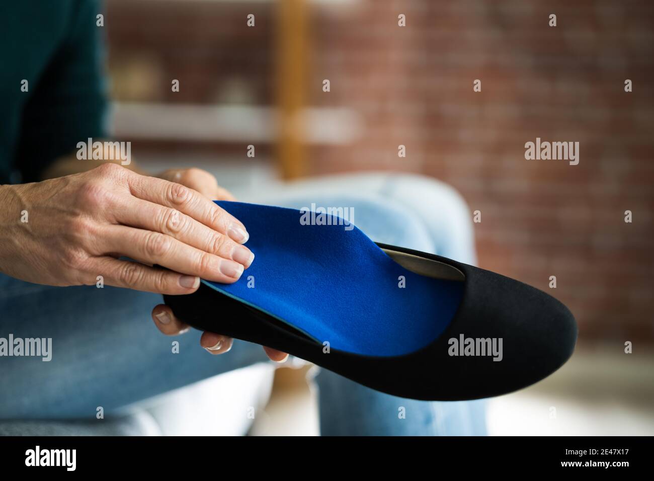 Suola per calzature per un sano arco del piede Foto Stock