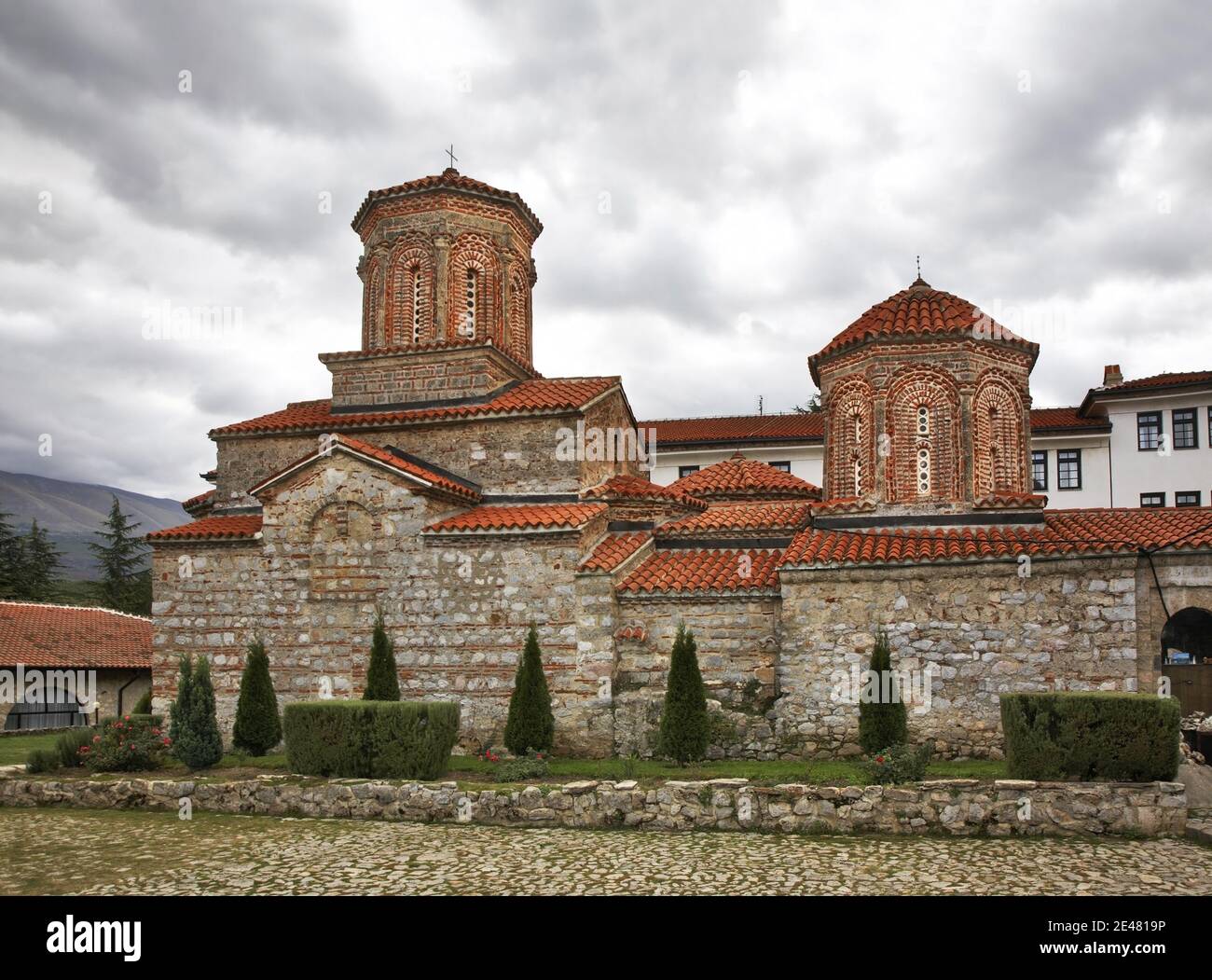 Saint Naum. Monastero di San Naum. San Naum chiesa. Macedonia Foto Stock