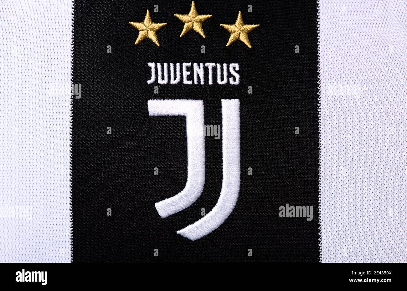 Primo piano del kit Juventus FC Foto Stock