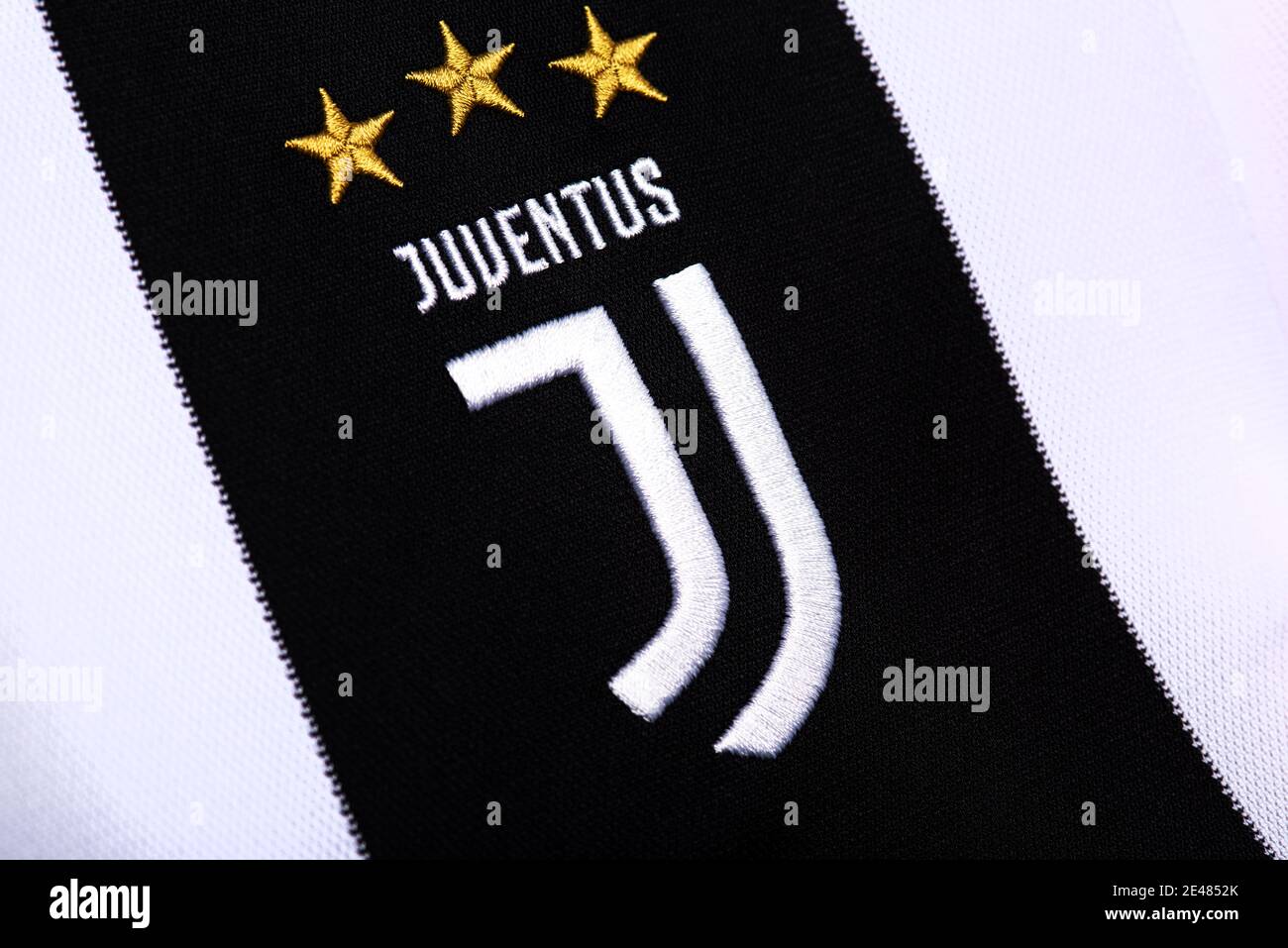 Primo piano del kit Juventus FC Foto Stock