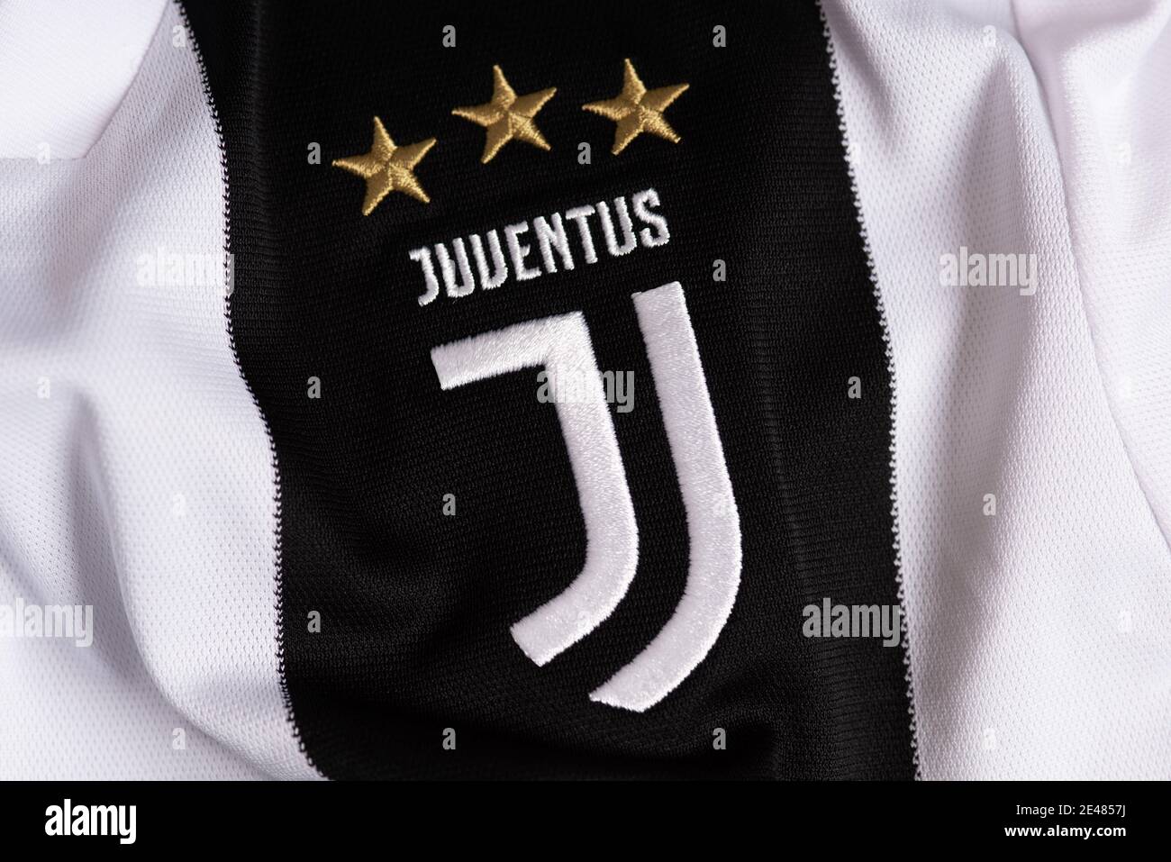 Primo piano del kit Juventus FC Foto Stock