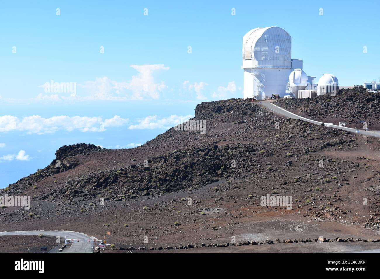 Haleakala High Altitude Observatory Site primo osservatorio di ricerca astronomica su Maui Hawaii Foto Stock