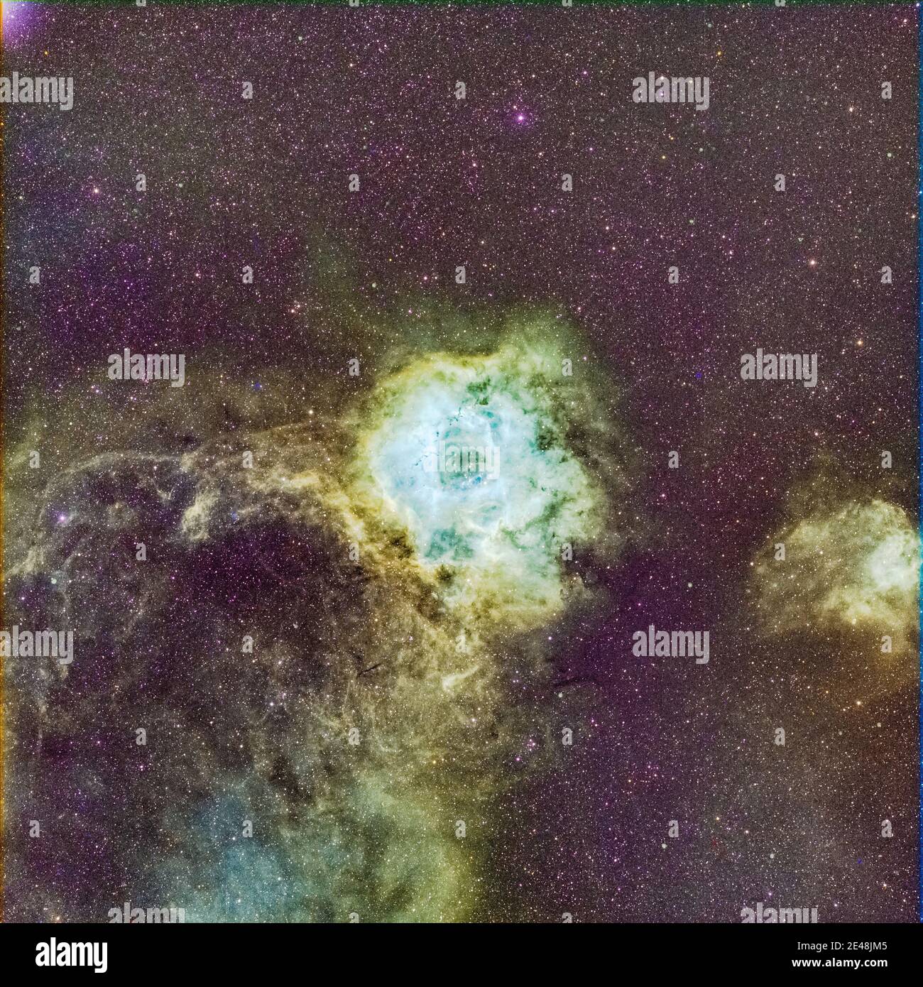 Astrofotografia - Rosette Nebula - NGC2244 Foto Stock