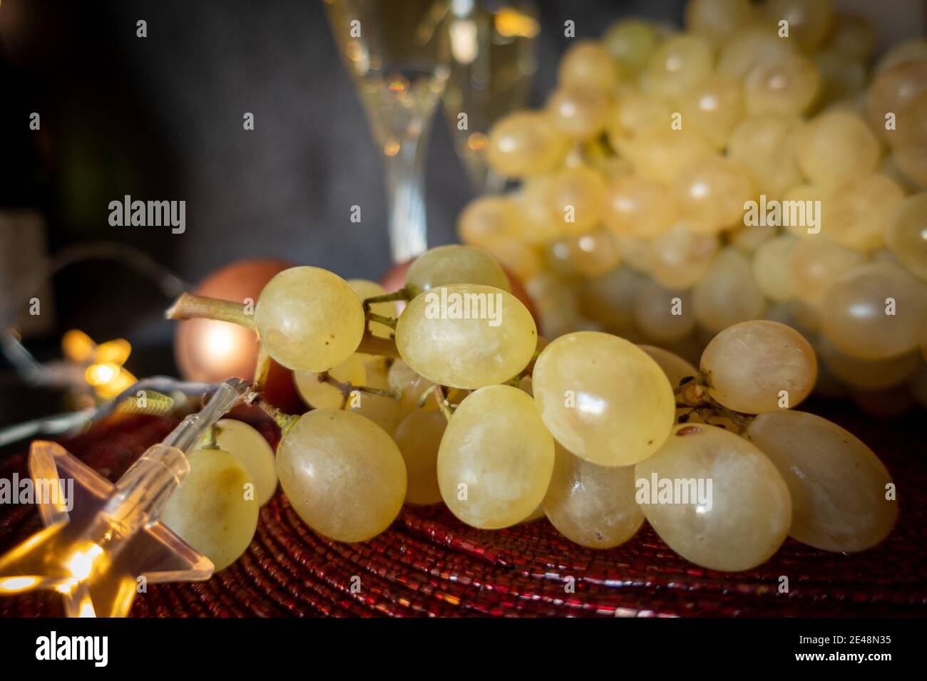 Uve mature pronte a mangiare Foto Stock