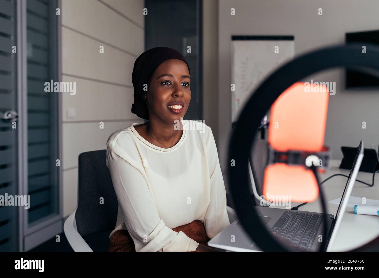 Imprenditrice in office Foto Stock